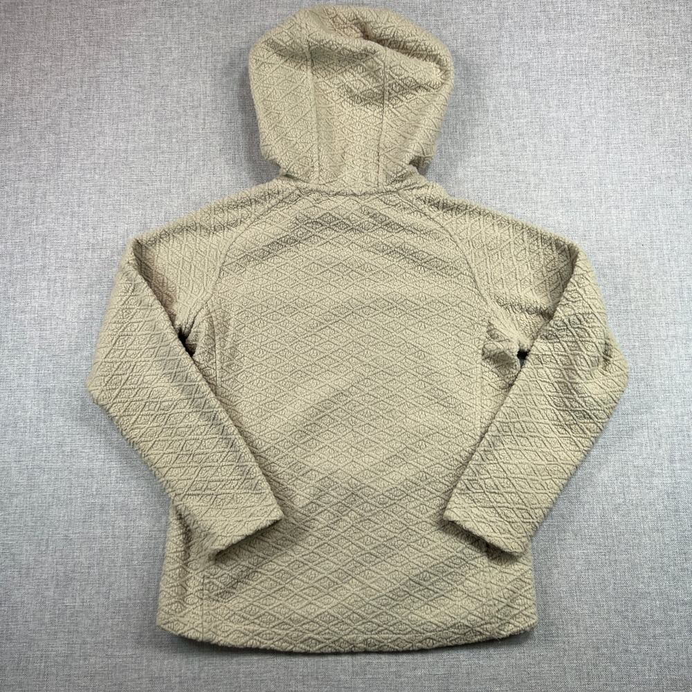 Patagonia Diamond Capra Hoody Women Small Pelican Beige Fleece Pullover Gorpcore - Picture 5 of 9